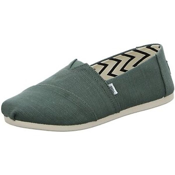 Toms  Damenschuhe Slipper Alpargata 10017719 green heritage canvas 10017719 günstig online kaufen