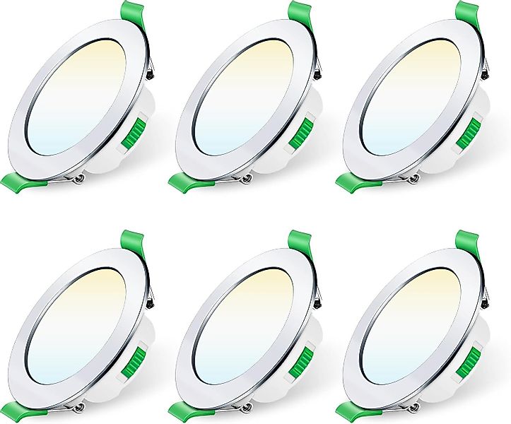 ALUSSO LED Einbaustrahler 6er-Set, 7W Decken günstig online kaufen