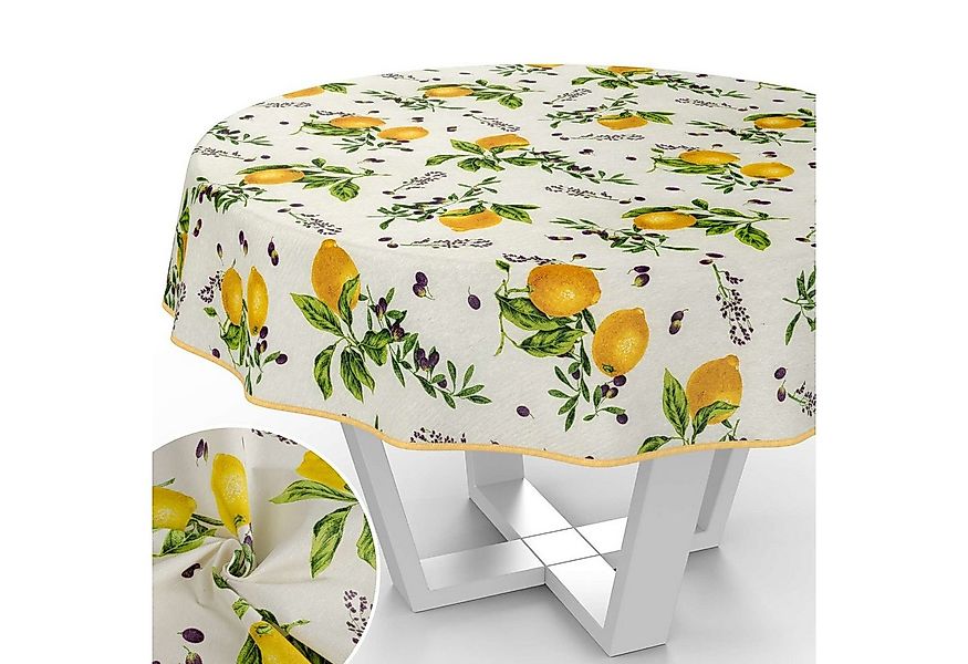 ANRO Tischdecke mit Tee und Kaffee aus Textil Tischtuch mit Beschichtung Ti günstig online kaufen