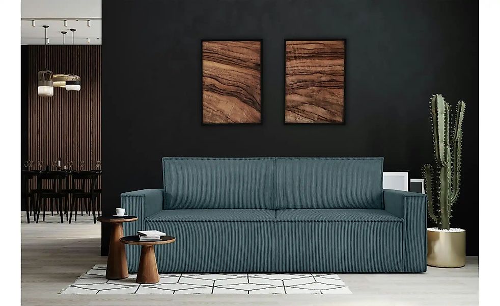 KONSIMO Einzelsofa  Napi ¦ blau ¦ Maße (cm): B: 228 H: 89 Polstermöbel > So günstig online kaufen