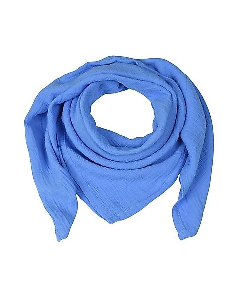 Musselin Welt Halstuch Musselin Halstuch in Provence Blau aus Biobaumwolle günstig online kaufen
