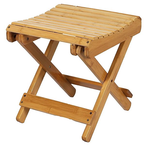 Urban Living Sitzhocker Bambus Klapphocker Klappstuhl günstig online kaufen