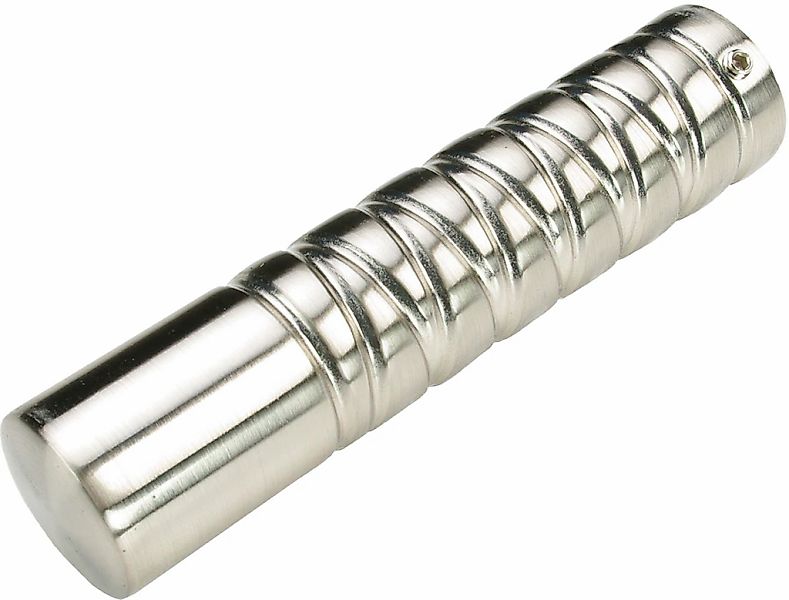 Liedeco Gardinenstangen-Endstück "Endstück, Endknopf edelstahl-optik "Franc günstig online kaufen