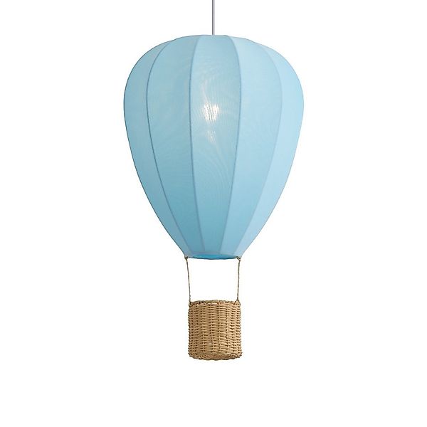 Qazqa Pendelleuchte Airballoon, ohne Leuchtmittel, E27, Blau, Für Kinder, T günstig online kaufen