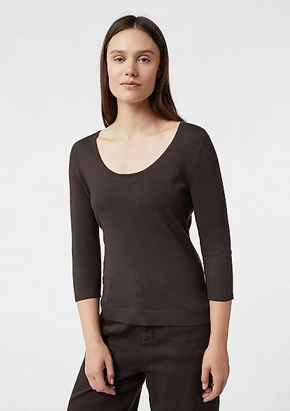 comma 3/4 Arm-Pullover Strickpullover Schmaler Feinstrickpullover aus Visko günstig online kaufen