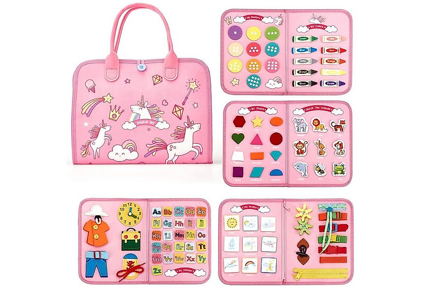 MODFU Lernspielzeug Montessori Busy Board Baby Kinder Sensorik Spielzeug (M günstig online kaufen