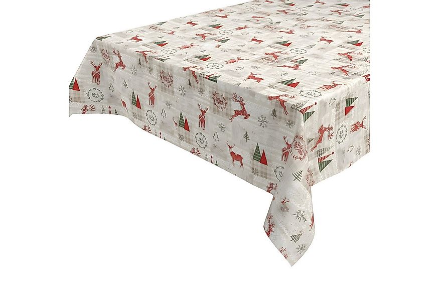 Beautex Tischdecke Wachstuchtischdecke abwischbar Tischdecke RUND ECKIG, We günstig online kaufen