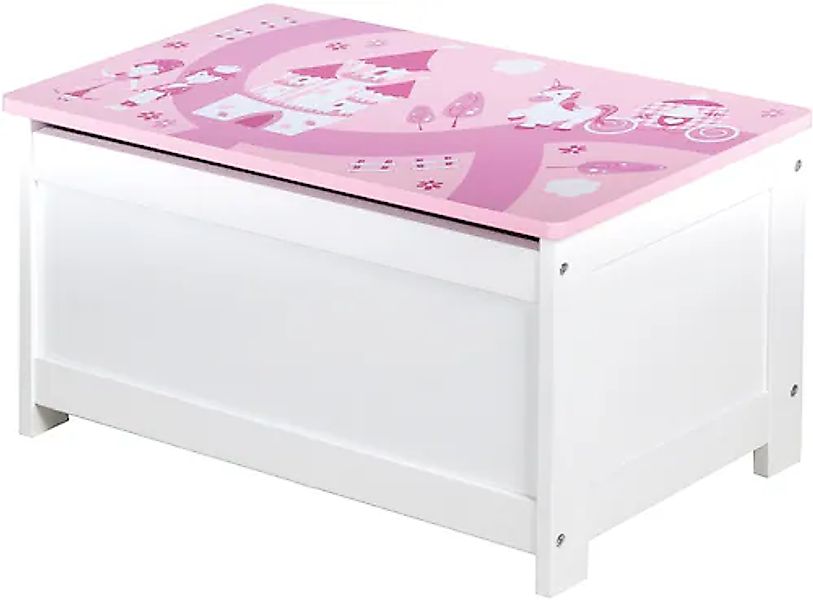 roba® Truhe »Krone, rosa/pink«, mit Deckelbremse; fürs Kinderzimmer günstig online kaufen