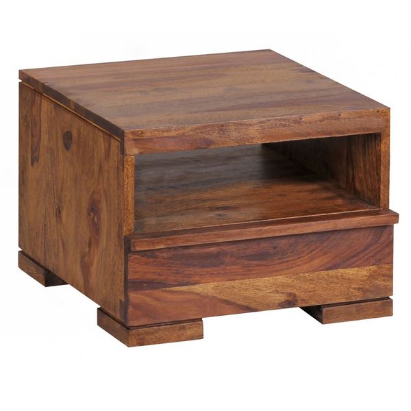 FINEBUY Nachtschrank SuVa2470_1 (Nachtkommode Quadratisch, Nachtkästchen günstig online kaufen