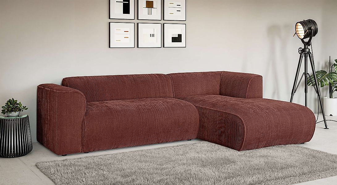 Home affaire Ecksofa »MERID L-Form (257 cm), zeitlos & stilvolles Design,« günstig online kaufen