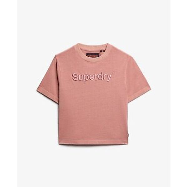 Superdry  T-Shirt T-shirt droit ample brodé femme  Core Logo günstig online kaufen