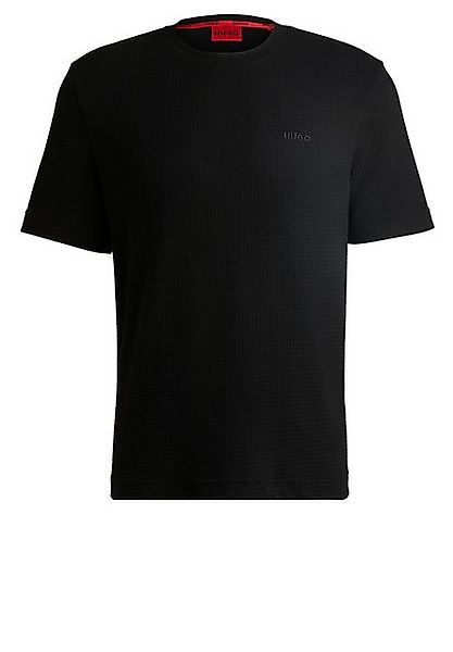 HUGO T-Shirt,Austin T-Shirt Waffelstruktur und Logo-Stickerei günstig online kaufen