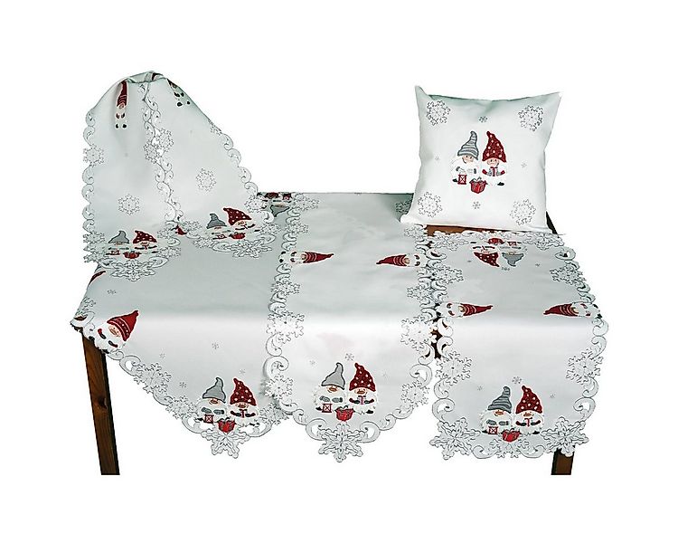 matches21 HOME & HOBBY Tischdecke Tischläufer AMIRA Weihnachten Wichtel Pol günstig online kaufen