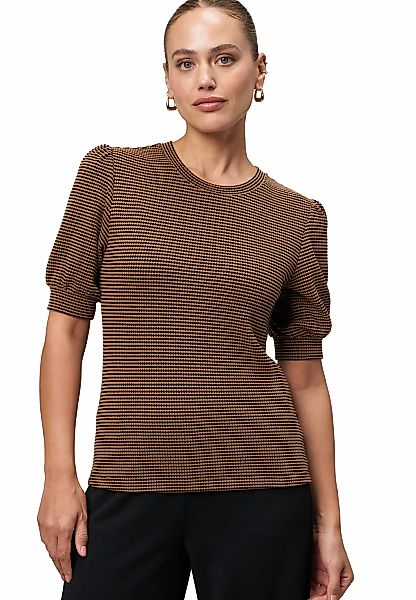 Zero Kurzarmshirt "zero Strukturshirt kurzen Puffärmeln", (1 tlg.), struktu günstig online kaufen