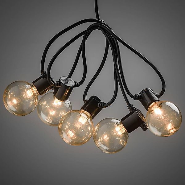 Konstsmide LED-Biergartenkette für außen mit 10 klaren Leuchtmittel günstig online kaufen