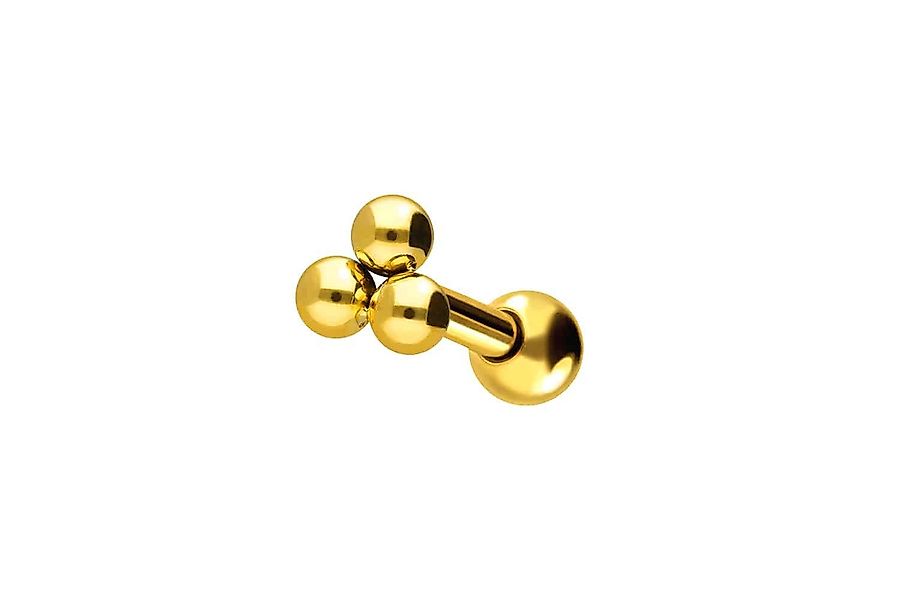 PIERCINGLINE Piercing-Set Chirurgenstahl Ohrpiercing 3 KUGELN günstig online kaufen
