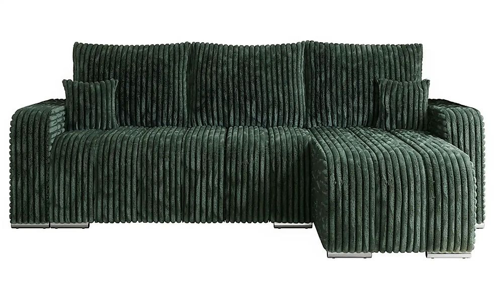 Ecksofa mit Schlaffunktion Kirasso ¦ grün ¦ Maße (cm): B: 245 H: 86 Polster günstig online kaufen