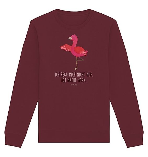 Mr. & Mrs. Panda Longpullover Größe XS Flamingo Yoga - Burgundy - Geschenk, günstig online kaufen