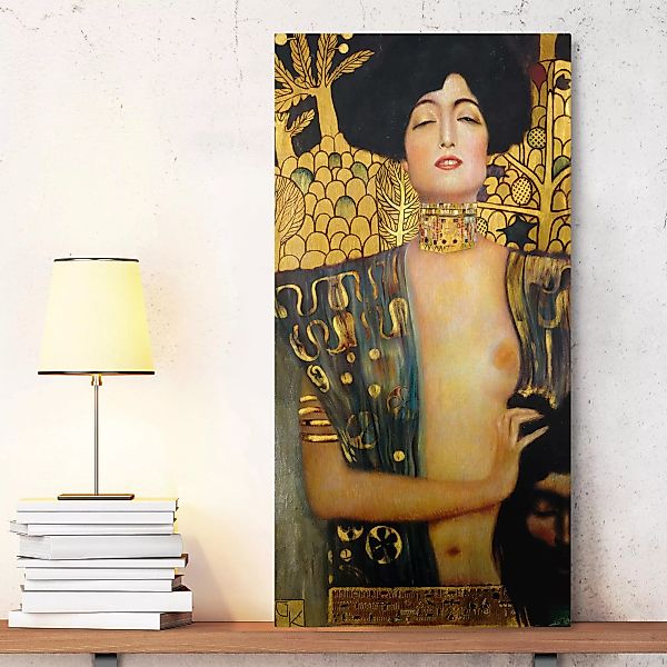 Leinwandbild Kunstdruck - Hochformat Gustav Klimt - Judith I günstig online kaufen