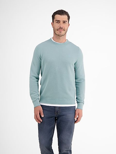 LERROS Strickpullover "LERROS Leichter Strickpullover mit schmaler Rippstru günstig online kaufen