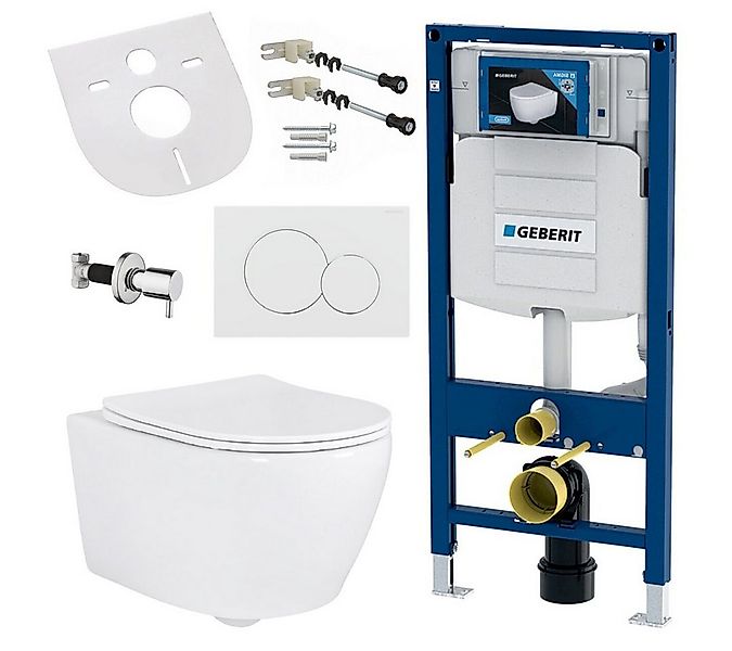 GEBERIT Tiefspül-WC GEBERIT-AL5512-SET, Geberit Hänge Wand Dusch WC Spülran günstig online kaufen