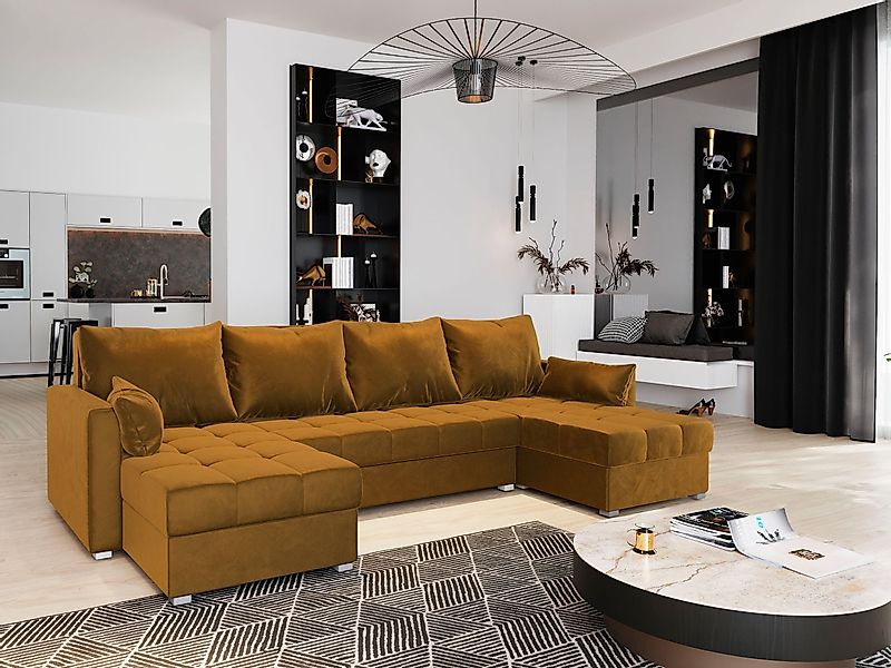 Masseno Ecksofa NAKO mit Schlaffunktion U-Form, günstig online kaufen
