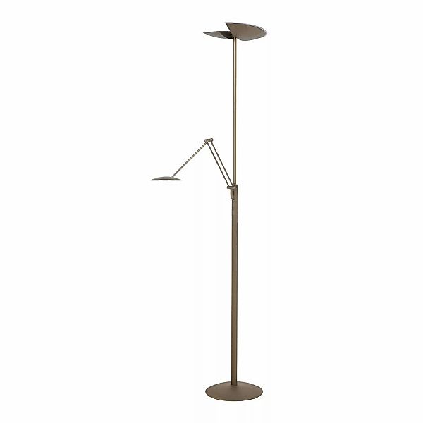 LED-Stehlampe New Sapporo, bronze, 183 cm, Metall Dimmer CCT günstig online kaufen