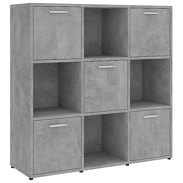 vidaXL Bücherregal Bücherregal Betongrau 90x30x90 cm günstig online kaufen