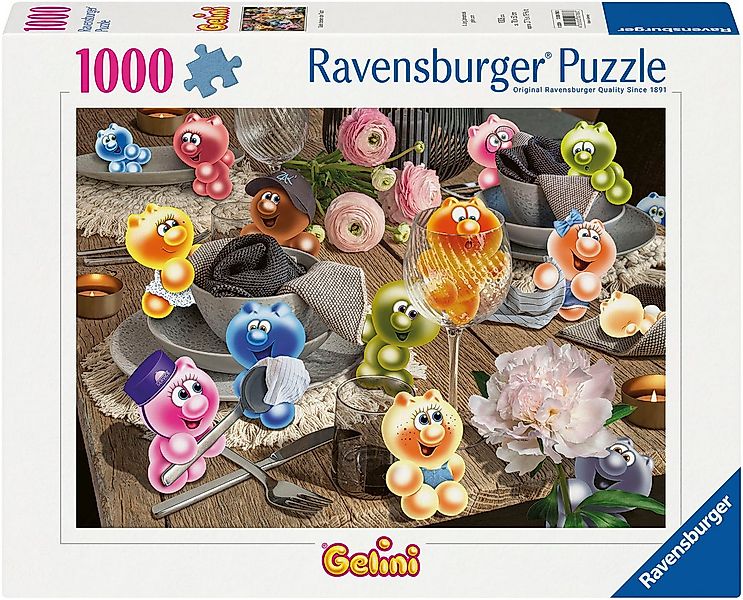 Ravensburger Puzzle Gelini decken den Tisch, 1000 Puzzleteile, Made in Germ günstig online kaufen
