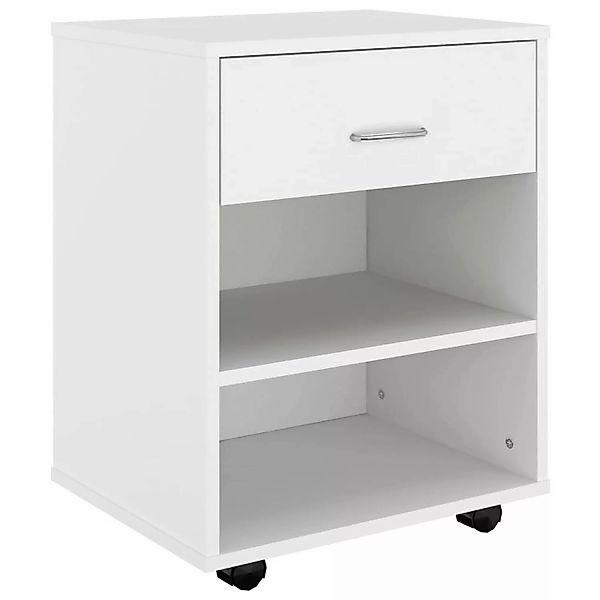 vidaXL Rollschrank Weiß 46x36x59 cm Holzwerkstoff günstig online kaufen