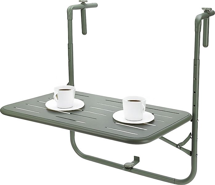 Koopman Balkonhängetisch Balkontisch Kaffeetisch Klapptisch 60x43 günstig online kaufen