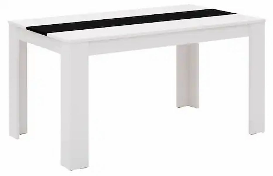 HELA Esstisch »SIMONE«, Breite 140cm, mit Wendeeinlage Dekor/Schwarz, Unser günstig online kaufen