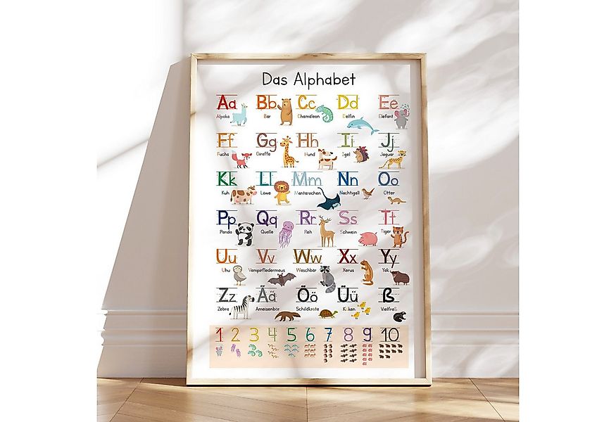 MeinBaby123® Poster Grundschrift Lernposter, ABC Alphabet Poster Kinder, Ki günstig online kaufen