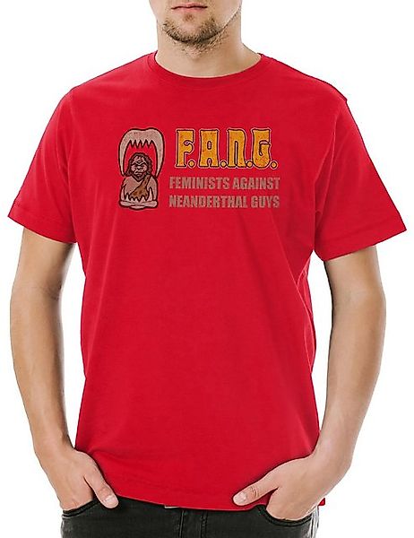 Urban Backwoods Print-Shirt F.A.N.G. Herren T-Shirt Al Fang Feminists Marri günstig online kaufen