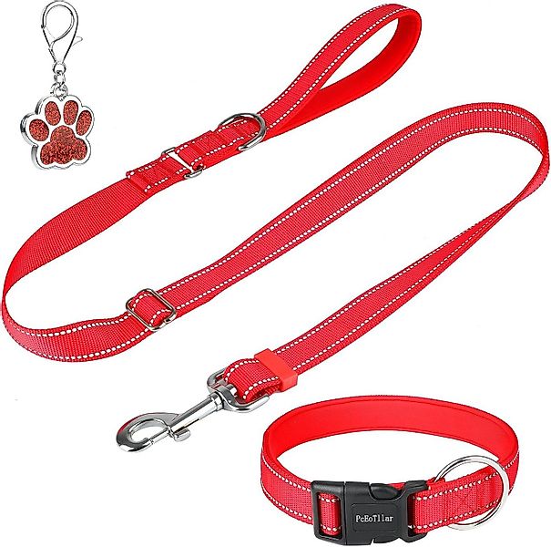 LA CUTE Hundeleine Hundehalsband & Leine Set reflektierend, gepolstert, ver günstig online kaufen