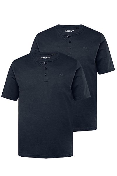 Men Plus T-Shirt Men+ Henley 2er-Pack günstig online kaufen