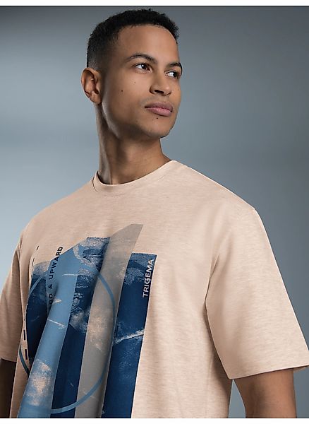 Trigema T-Shirt "TRIGEMA T-Shirt mit modischem Printmotiv", 1 Stk. günstig online kaufen