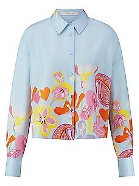 Bluse aus 100% Seide HERZENS blau günstig online kaufen