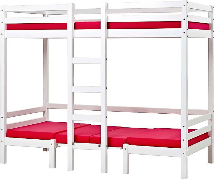 Hoppekids Hochbett "Kinderbett ECO Dream, Einzelbett, Juniorbett 90x200", 5 günstig online kaufen