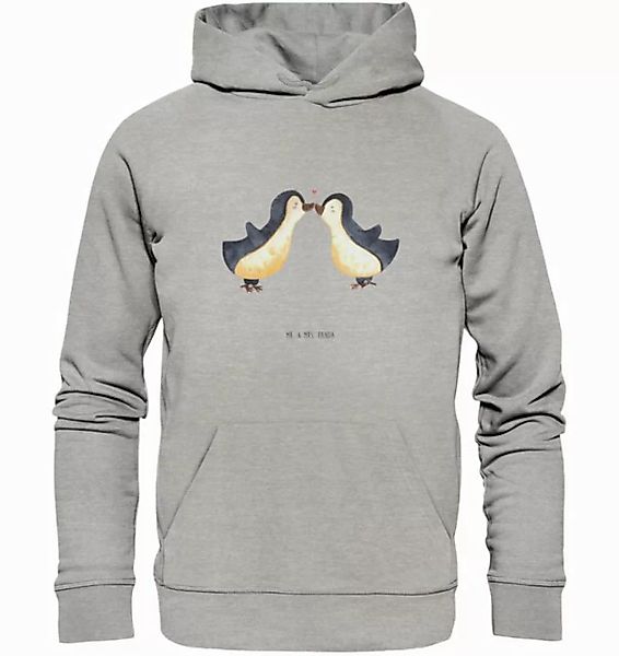 Mr. & Mrs. Panda Hoodie Pinguin Liebe Größe L - Heather Grey - Geschenk, Ge günstig online kaufen