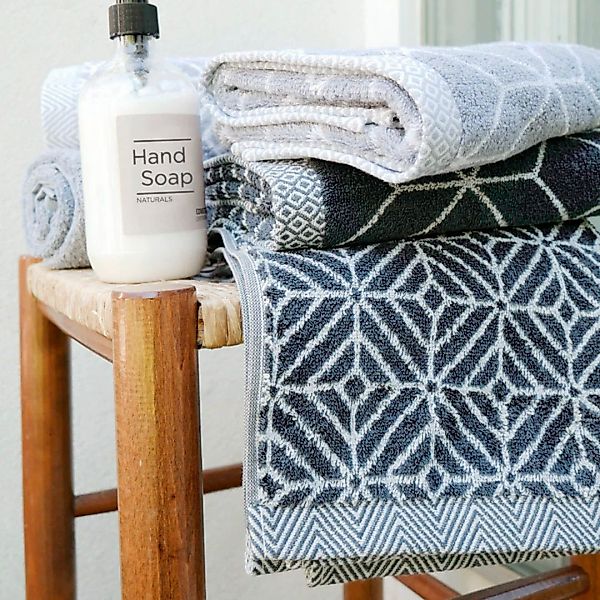 framsohn frottier Duschtuch »Design Jaquard Raute Badetuch«, (Set, 1 St., D günstig online kaufen