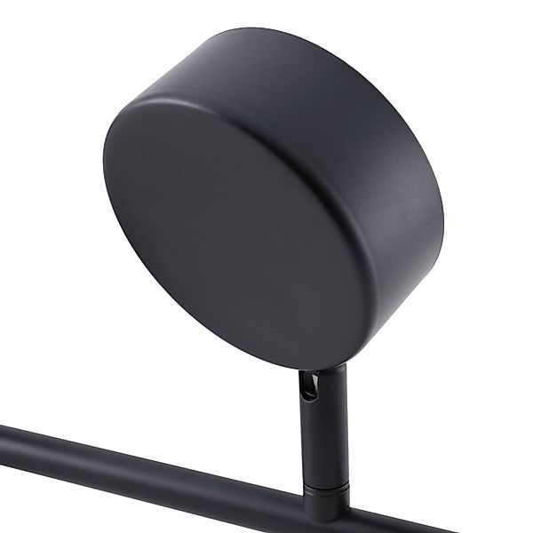 Lindby Strahler Jyla, schwarz, Linse, 3.000 K, 3-flg., GX53 günstig online kaufen