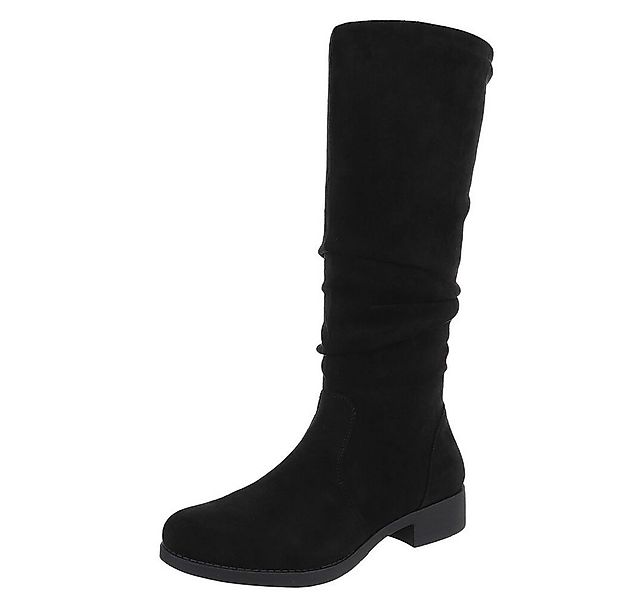 Ital-Design Damen Freizeit Stiefel (88577472) Blockabsatz Flache Stiefel in günstig online kaufen