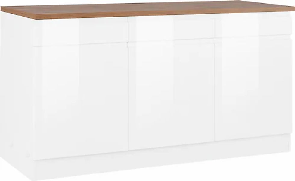 KOCHSTATION Unterschrank "KS-Virginia" 85 cm hoch, 150 cm breit, 3 Schublad günstig online kaufen