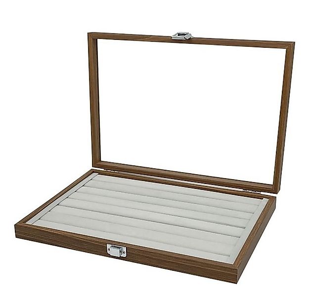 mixed24 Schmuckkasten Holz Ringlade Ringe Ringbox Ringkoffer Schmucklade Sc günstig online kaufen