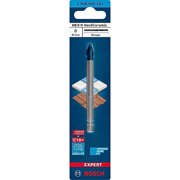 Bosch Bohrer Expert HEX-9 HardCeramic Ø 8 mm x 90 mm günstig online kaufen