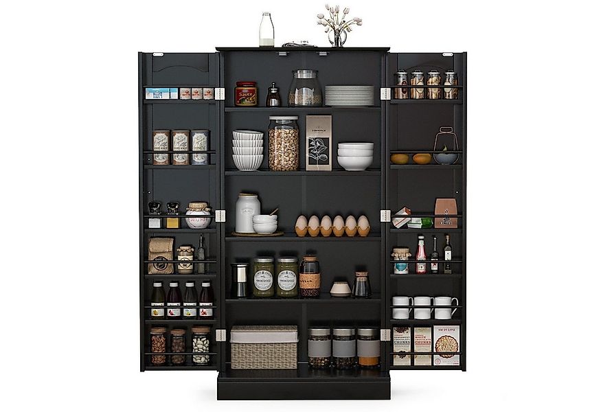 COSTWAY Küchenbuffet Küchenschrank Vorratsschrank mit verstellbarer Ablage, günstig online kaufen