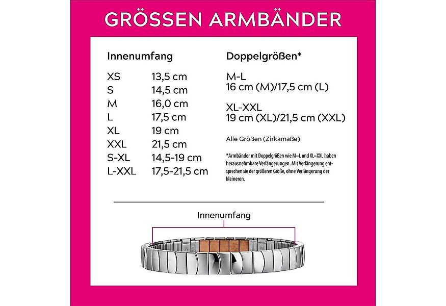 MAGNETIX WELLNESS Edelstahlarmband Flexi-Magnetarmband Matt-Glanz Design günstig online kaufen