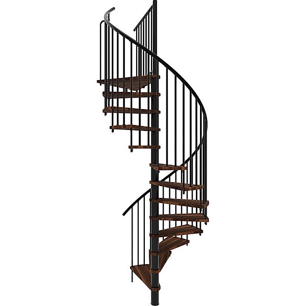 Minka Spindeltreppe  Spiral Smart Schwarz Geschosshöhe bis 305 cm günstig online kaufen