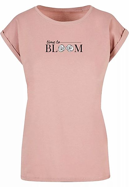 Merchcode T-Shirt "Merchcode Damen Ladies Time to bloom - Extended Shoulder günstig online kaufen
